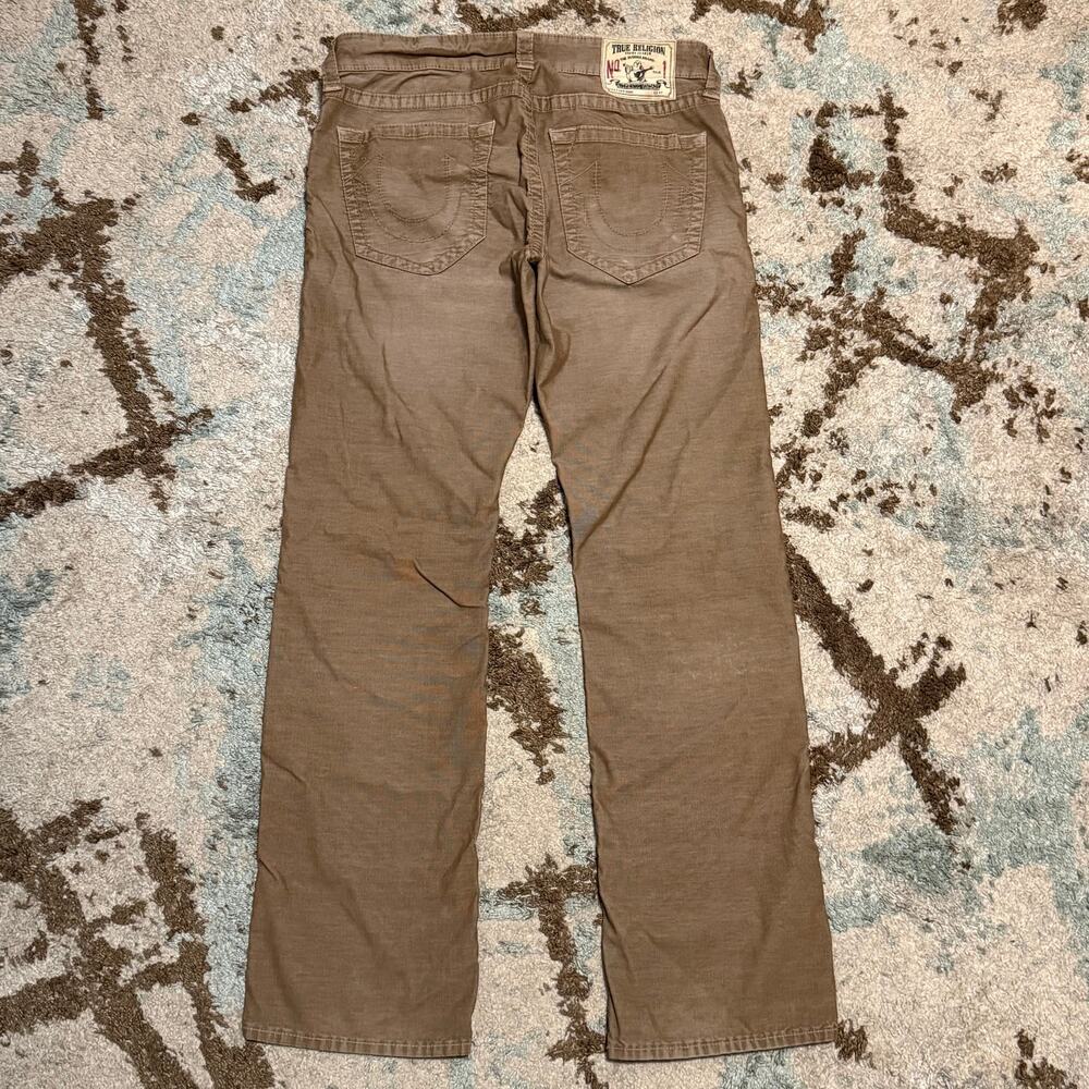 Vintage True Religion Corduroy Pants Size 34x33 Faded Khaki Brown